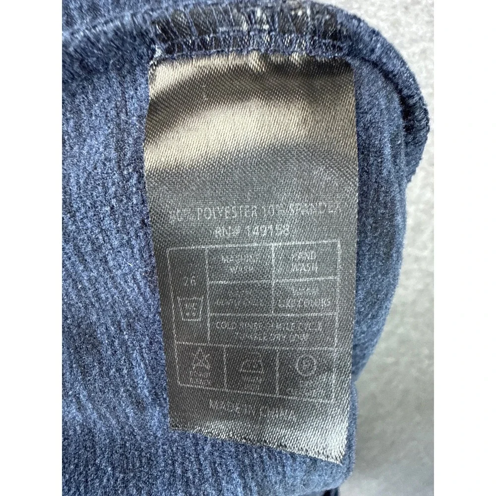 Public Record Joggers Mens M Navy Blue Zip Pockets DELPOTRO Rec Run Gym Travel
